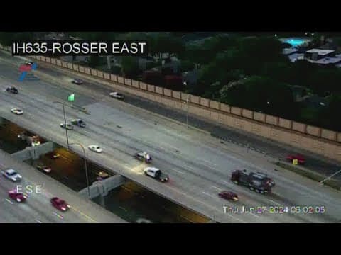 DFW Traffic: Traffic backed up for commuters heading into Dallas