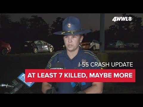 Louisiana State Police confirm at least 7 fatalities, 158 vehicles involved in I-55 crash