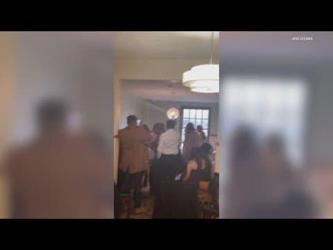 Coffee shop owner reacts to pop-up wedding