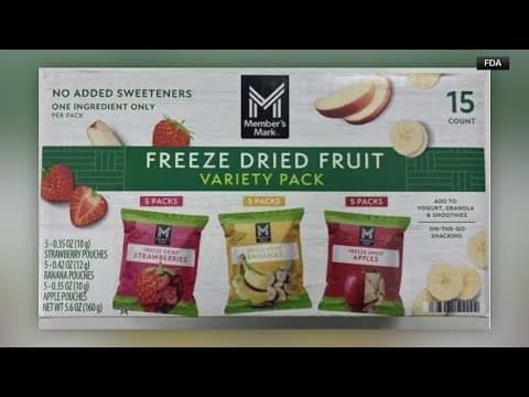 Freeze dried fruit sold at Sam's Club recalled due to listeria contamination