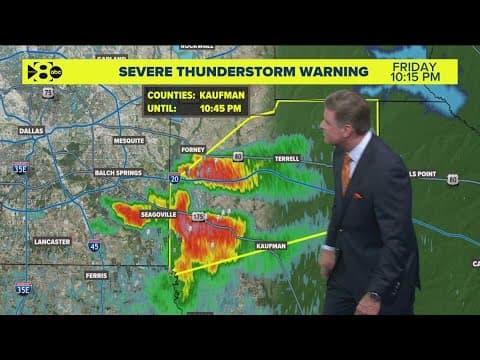 DFW Weather: Severe Thunderstorm Watch until midnight in North Texas