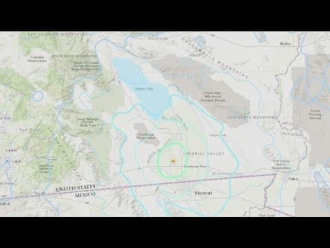 4.8 earthquake in El Centro shakes most of San Diego County, series of aftershocks follow