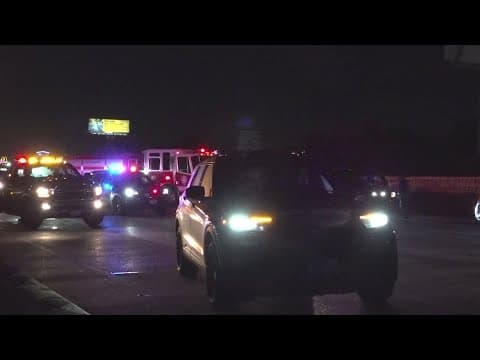 Child ejected from car in crash on North Freeway in Houston