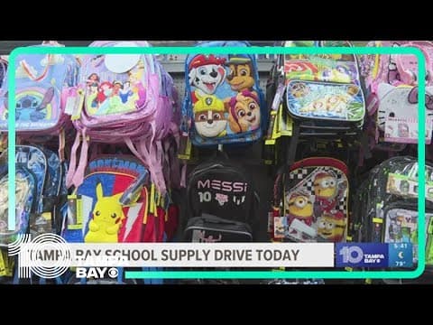 Join 10 Tampa Bay to help students in Hillsborough, Pasco and Pinellas counties this school year