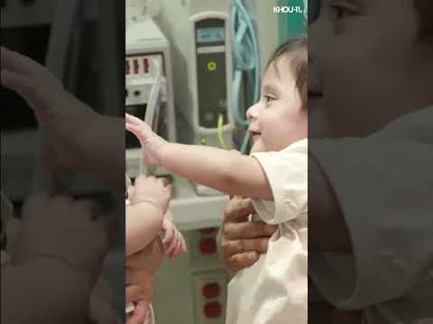 Formerly conjoined twin boys smile, giggle on homecoming day #shorts