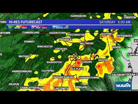 LIVE: Flood Watch for the DMV with heavy rain Saturday