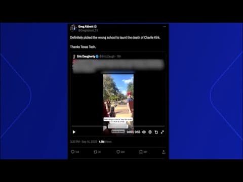 Texas lawmakers looking into public reactions to Charlie Kirk's assassination