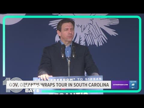 Gov. DeSantis wraps tour in South Carolina