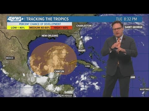 Tuesday 10PM Tropical Update: Tracking possible development in Gulf of Mexico late this week