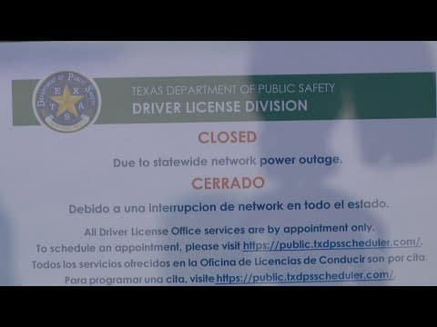 DPS system failure leaves Texans without crucial online services