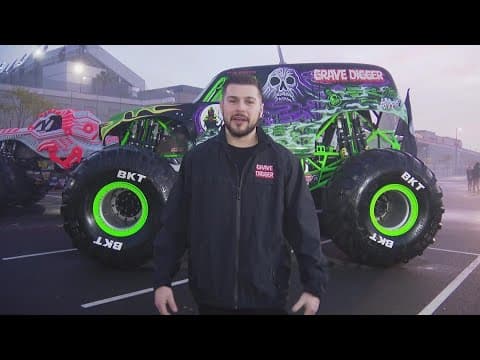 Driver of 'Grave Digger' gives CBS 8 a preview before Monster Jam kicks off at Snapdragon Stadium