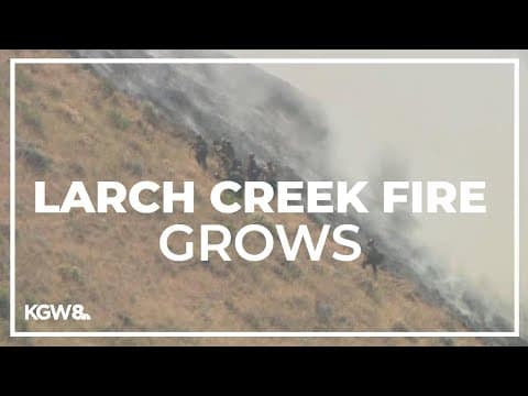 Wasco County fire continues to spread