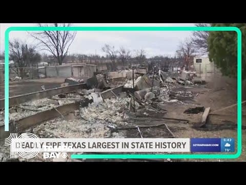 Firefighters seek to corral massive Texas wildfires before weekend of higher temperatures and winds