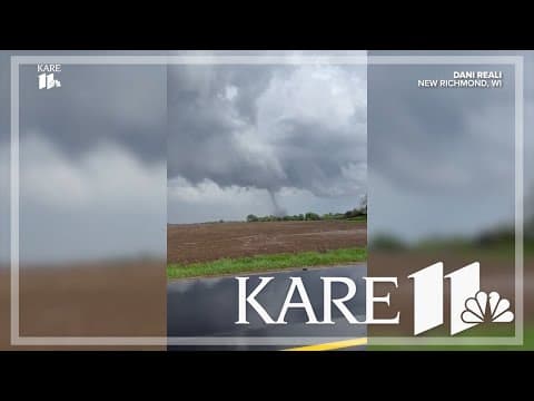Funnel clouds, tornado touchdowns caught on camera in Minnesota, Wisconsin