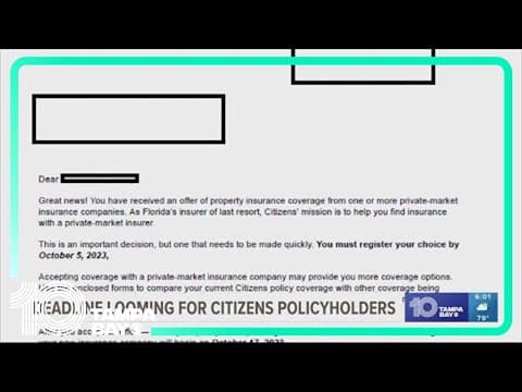 Got this letter from Citizens Insurance? Why you need to act soon