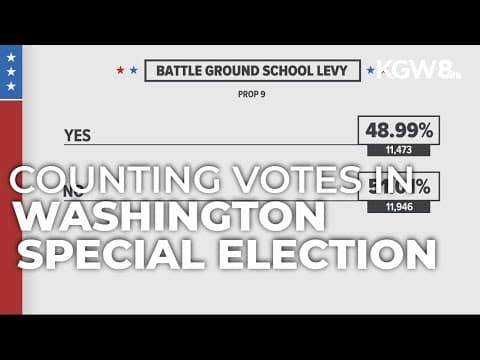 Clark County school levies on track to fail in Washington special election