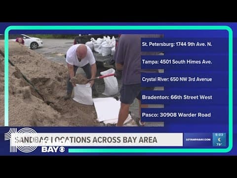 Sandbag locations near you: Where to pick them up ahead of potential tropical weather