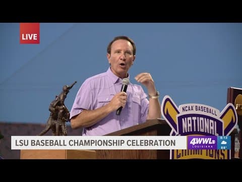 Gov. Jeff Landry speaks at LSU's National Championship Celebration