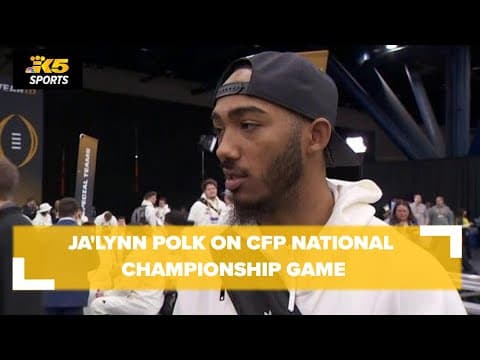 EXTENDED INTERVIEW: UW's Ja'Lynn Polk ahead of CFP National Championship Game