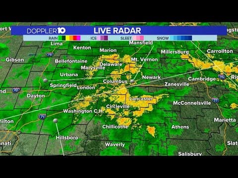 LIVE RADAR: Showers & storms move through central Ohio