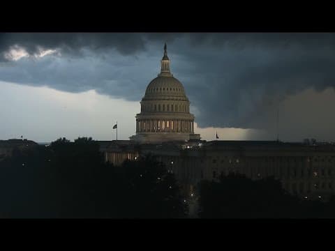 TIMELAPSE: Storms over U.S. Capitol in Washington, D.C.