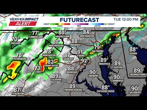 LIVE RADAR: Tracking Strong Storms in the DC Region