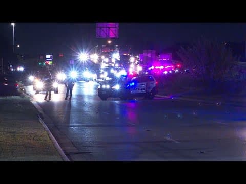 Raw video | Man dies after being hit by car on North Freeway near Main Street