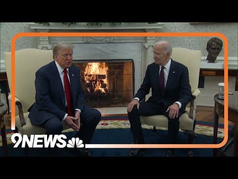 Trump and Biden shake hands at Oval Office meeting ​​​​​​​