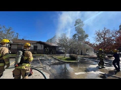 St. Tammany Fire Protection District 1 battles fire in Slidell