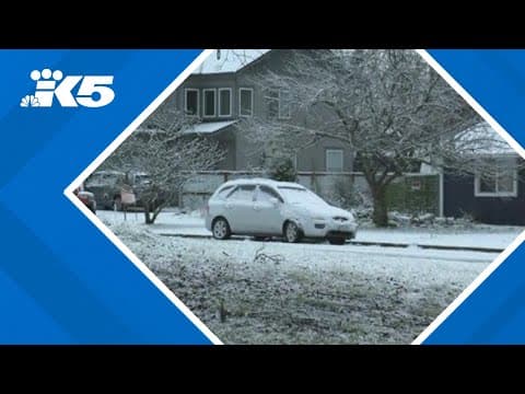 Parts of western Washington lowlands wake up to snow Saturday
