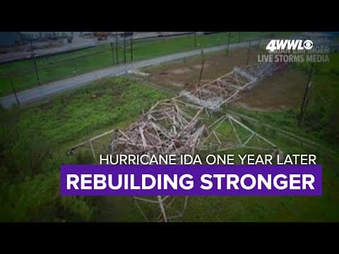 Hurricane Ida 1 year later: Entergy says new tower can withstand 175 MPH gusts