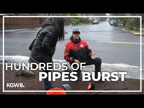 Ice storm causes hundreds of burst pipes in Portland