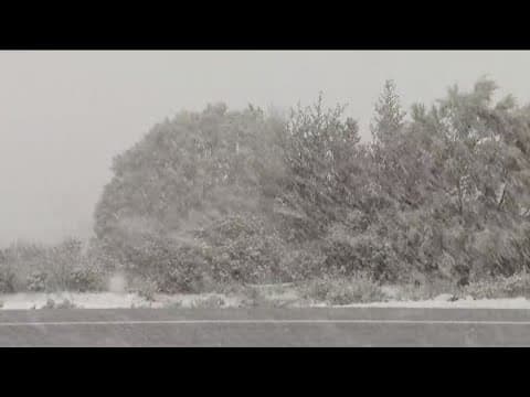 Spring Storm | Pine Valley snow, hail, driving conditions