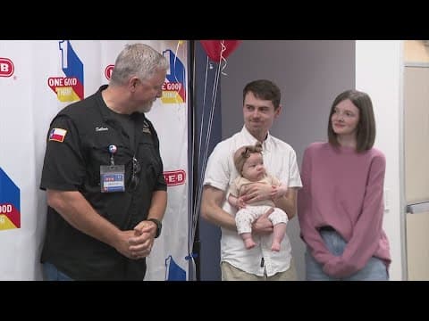 Truck driver springs into action after seeing family with infant stranded on side of Texas highway