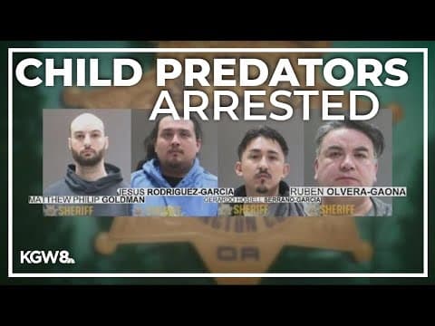 4 men behind bars after child predator sting; detectives looking for more victims