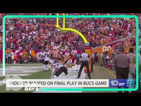 FHP trooper gets hurt on final play of Buccaneers game against Atlanta Falcons