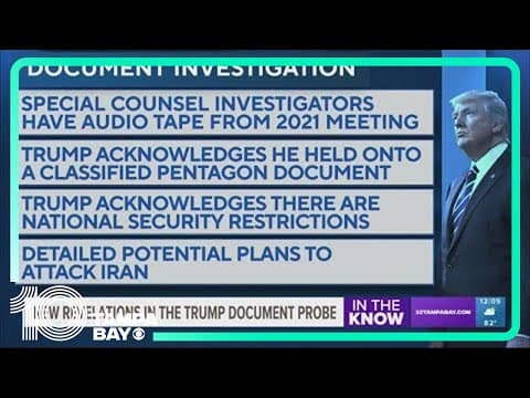 Reports: Prosecutors have tape of Trump discussing holding onto classified documents after leaving o
