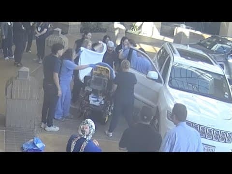 Surveillance video captures baby delivery at a Dallas hospital's parking lot
