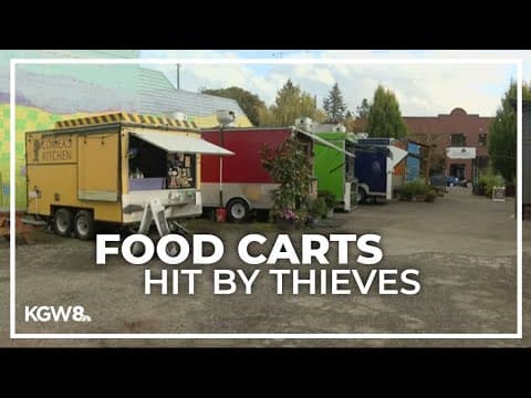 Northeast Portland food cart pod targeted and broken into by thieves