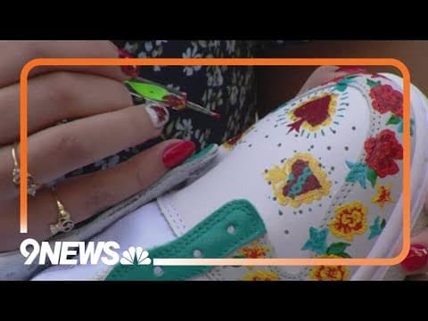 Colorado teen hand-paints shoes to represent their owners