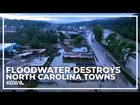 VIDEO: Hurricane Helene destruction in North Carolina floodwater ravages towns