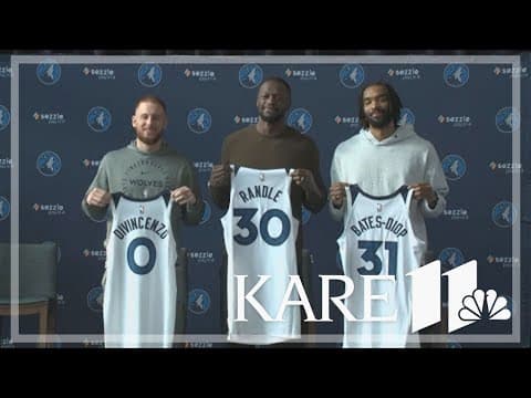 New T-Wolves players acquired in Towns trade meet the media