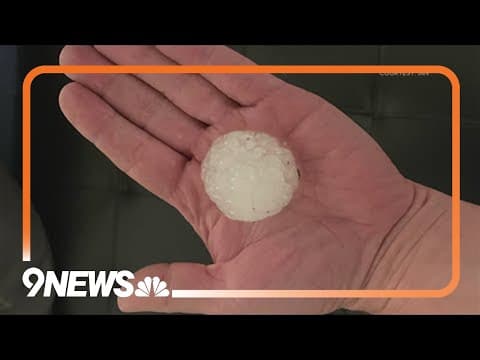 Heavy hail from severe storms hit northern metro area