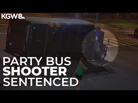 Man sentenced to 17.5 years in prison after firing shots into a party bus in downtown Portland