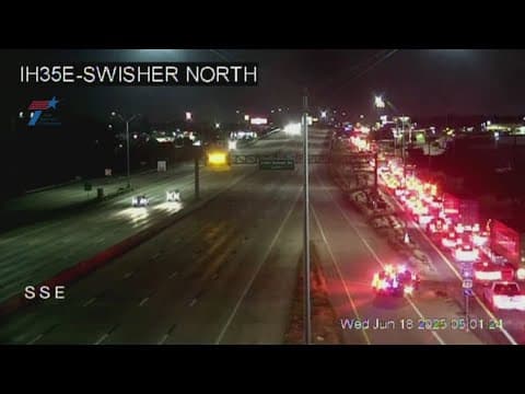 Traffic Alert: I-35E closed near Lake Dallas on Wednesday