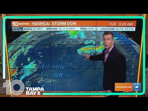 Tracking the Tropics: Tropical Storm Don continues to loop in the Atlantic
