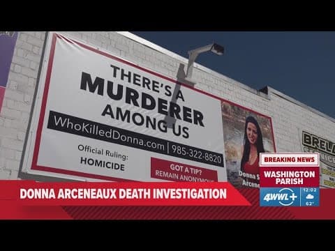 Washington Parish Sheriff's Office taking over Donna Arceneaux death investigation