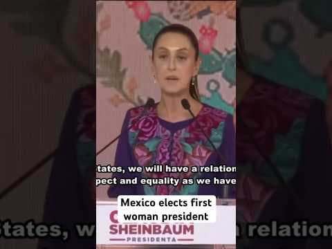 Mexico’s projected presidential winner Claudia Sheinbaum will become the first woman president.