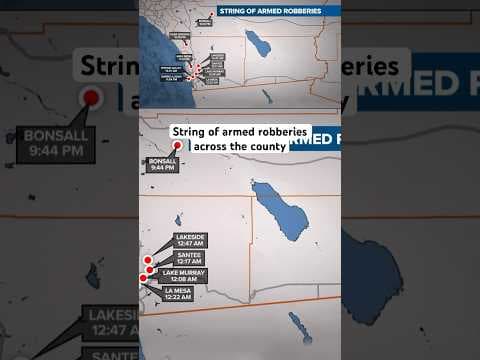 String of armed robberies hit convenience stores, gas stations across the county #crime #news