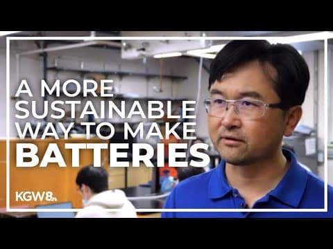 Oregon State University chemist hopes to revolutionize how batteries are made